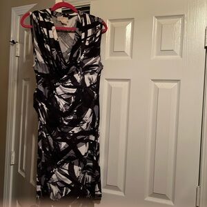 Dress black and white. Worn but great condition. Very comfortable.